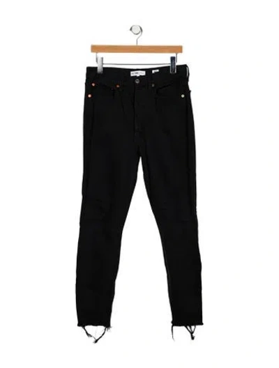 Pre-owned Re/done High-rise Skinny Leg Jeans In Black