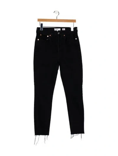 Pre-owned Re/done High-rise Skinny Leg Jeans In Black