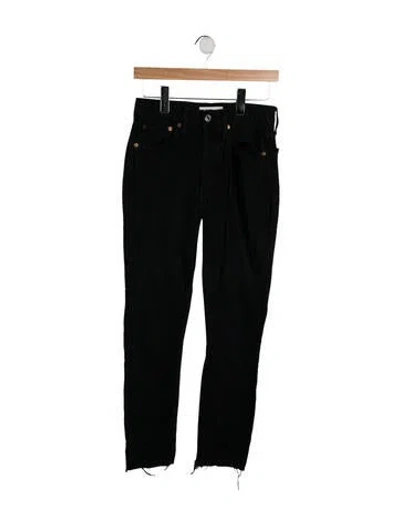 Pre-owned Re/done High-rise Skinny Leg Jeans In Black