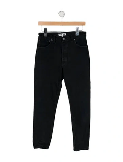 Pre-owned Re/done High-rise Skinny Leg Jeans In Black