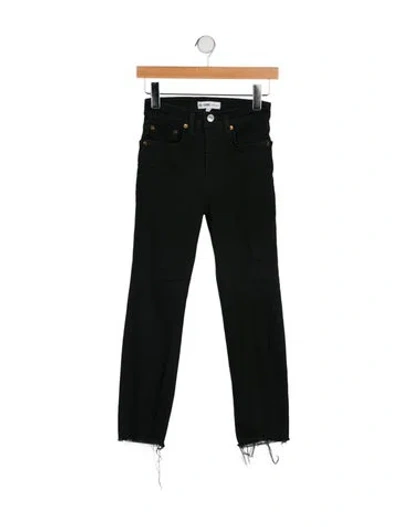 Pre-owned Re/done High-rise Skinny Leg Jeans In Black