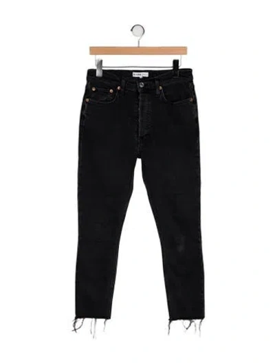 Pre-owned Re/done High-rise Skinny Leg Jeans In Black