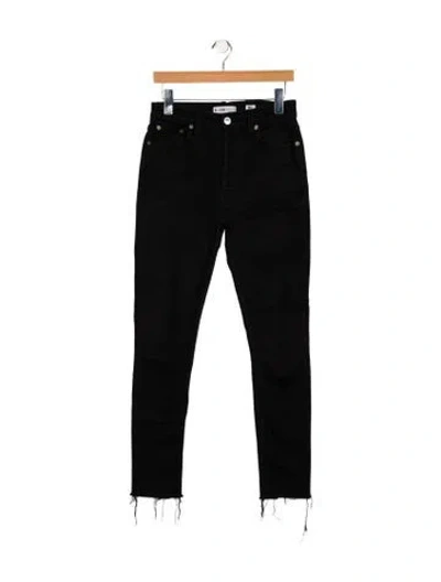 Pre-owned Re/done High-rise Skinny Leg Jeans In Black