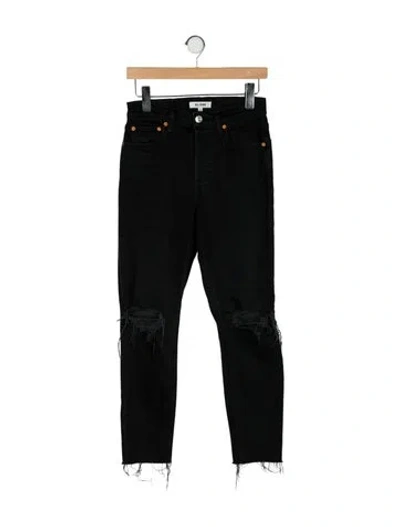 Pre-owned Re/done High-rise Skinny Leg Jeans In Black