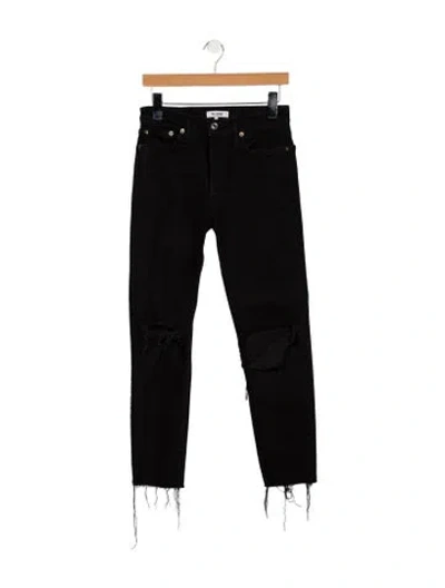 Pre-owned Re/done High-rise Skinny Leg Jeans In Black