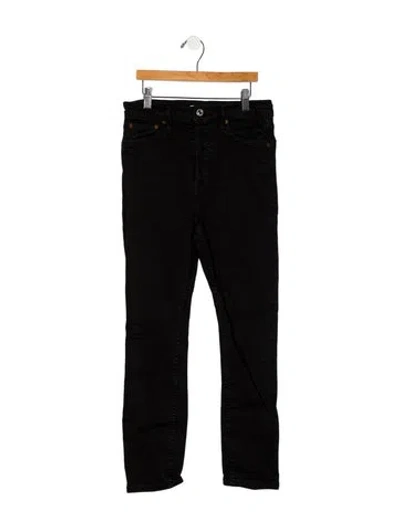 Pre-owned Re/done High-rise Skinny Leg Jeans In Black