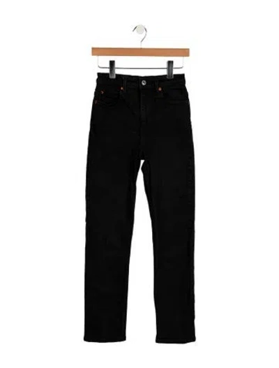 Pre-owned Re/done High-rise Skinny Leg Jeans In Black