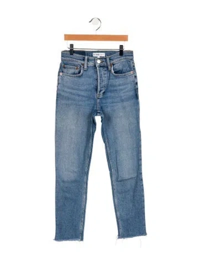 Pre-owned Re/done High-rise Skinny Leg Jeans In Blue