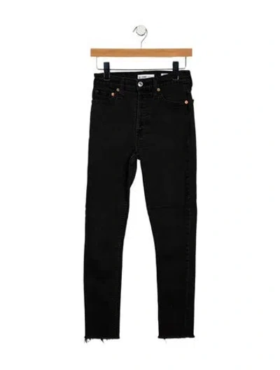 Pre-owned Re/done High-rise Skinny Leg Jeans In Blue