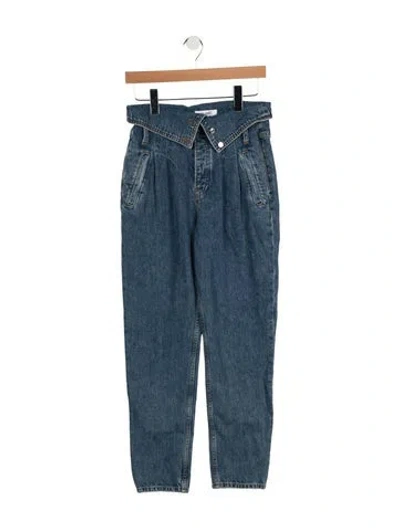 Pre-owned Re/done High-rise Skinny Leg Jeans In Blue