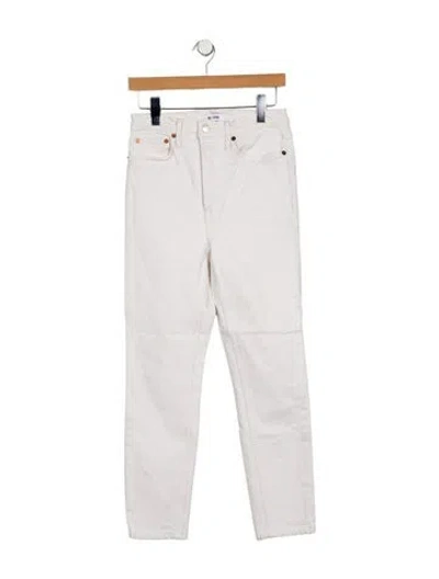 Pre-owned Re/done High-rise Skinny Leg Jeans In Blue