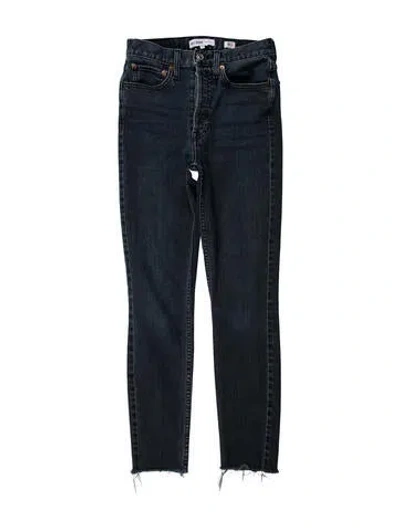 Pre-owned Re/done High-rise Skinny Leg Jeans In Blue