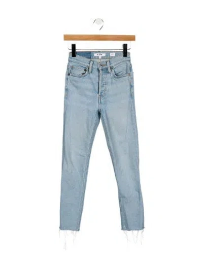 Pre-owned Re/done High-rise Skinny Leg Jeans In Blue