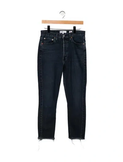 Pre-owned Re/done High-rise Skinny Leg Jeans In Blue