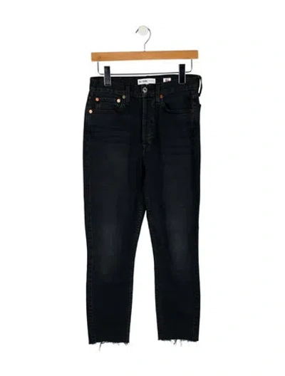 Pre-owned Re/done High-rise Skinny Leg Jeans In Blue