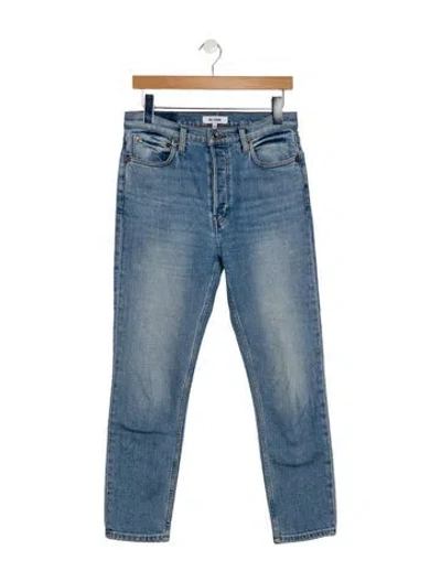 Pre-owned Re/done High-rise Skinny Leg Jeans In Blue