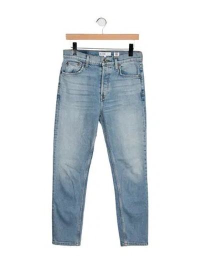 Pre-owned Re/done High-rise Skinny Leg Jeans In Blue