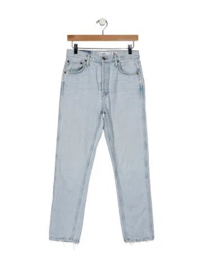 Pre-owned Re/done High-rise Skinny Leg Jeans In Blue