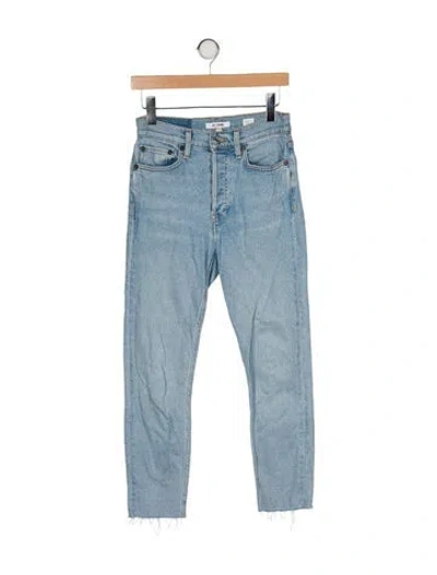 Pre-owned Re/done High-rise Skinny Leg Jeans In Blue