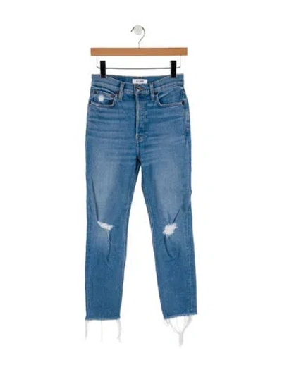 Pre-owned Re/done High-rise Skinny Leg Jeans In Blue
