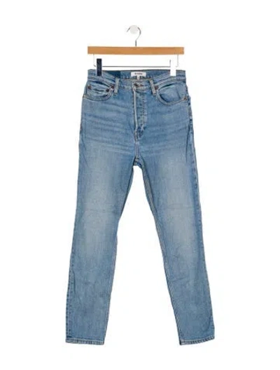 Pre-owned Re/done High-rise Skinny Leg Jeans In Blue
