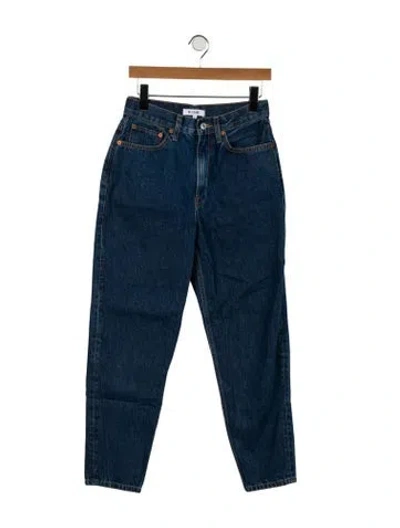 Pre-owned Re/done High-rise Skinny Leg Jeans In Blue