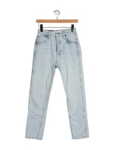 Pre-owned Re/done High-rise Skinny Leg Jeans In Blue