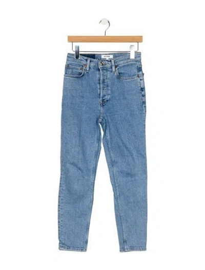 Pre-owned Re/done High-rise Skinny Leg Jeans In Blue