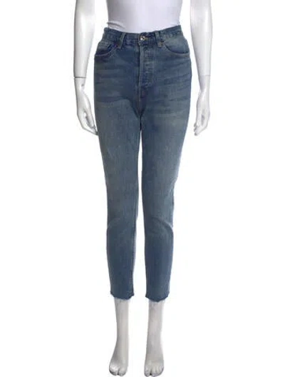 Pre-owned Re/done High-rise Skinny Leg Jeans In Blue