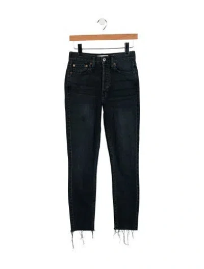 Pre-owned Re/done High-rise Skinny Leg Jeans In Blue