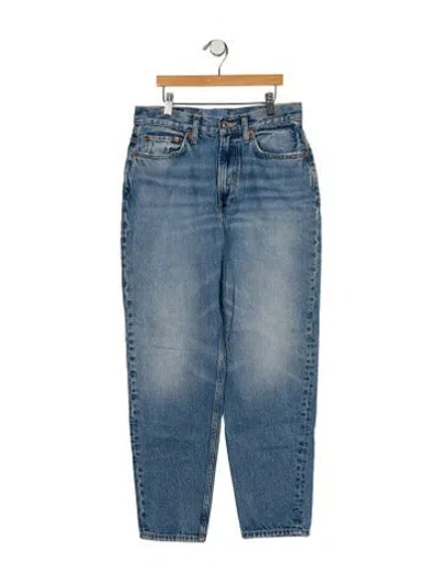 Pre-owned Re/done High-rise Skinny Leg Jeans In Blue