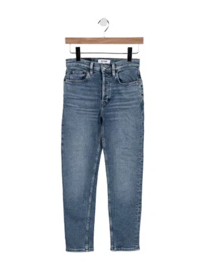 Pre-owned Re/done High-rise Skinny Leg Jeans In Blue