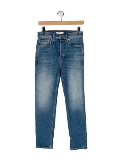 Pre-owned Re/done High-rise Skinny Leg Jeans In Blue