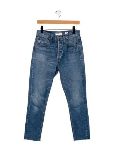 Pre-owned Re/done High-rise Skinny Leg Jeans In Blue