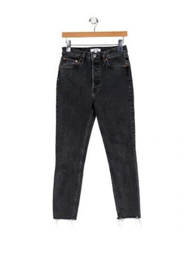 Pre-owned Re/done High-rise Skinny Leg Jeans In Blue