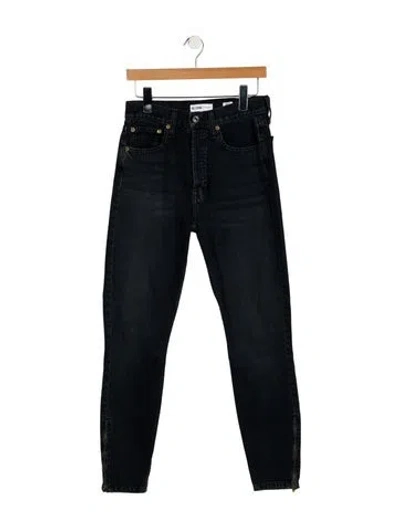 Pre-owned Re/done High-rise Skinny Leg Jeans In Blue