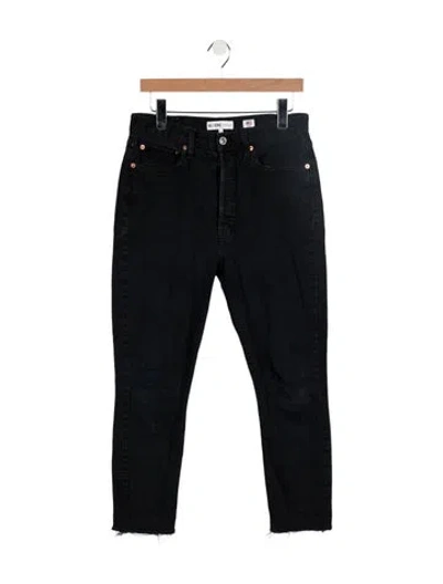 Pre-owned Re/done High-rise Skinny Leg Jeans In Blue
