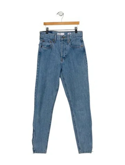 Pre-owned Re/done High-rise Skinny Leg Jeans In Blue
