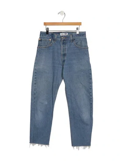 Pre-owned Re/done High-rise Skinny Leg Jeans In Blue