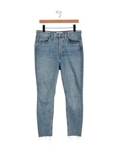 Pre-owned Re/done High-rise Skinny Leg Jeans In Blue
