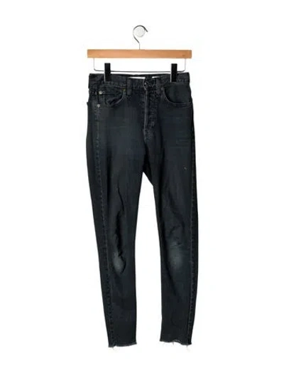 Pre-owned Re/done High-rise Skinny Leg Jeans In Blue
