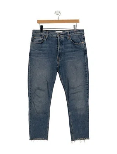 Pre-owned Re/done High-rise Skinny Leg Jeans In Blue