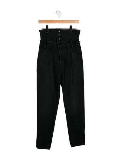 Pre-owned Re/done High-rise Skinny Leg Jeans In Gray