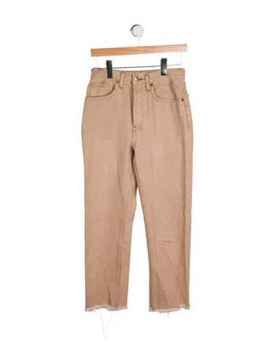 Pre-owned Re/done High-rise Skinny Leg Jeans In Neutral