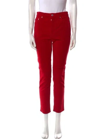 Pre-owned Re/done High-rise Skinny Leg Jeans In Red