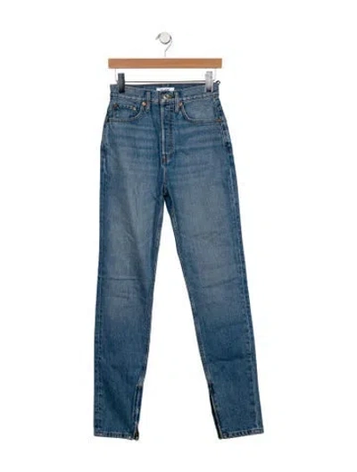 Pre-owned Re/done High-rise Skinny Leg Jeans W/ Tags In Blue