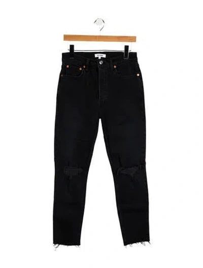 Pre-owned Re/done High-rise Skinny Leg Jeans In White