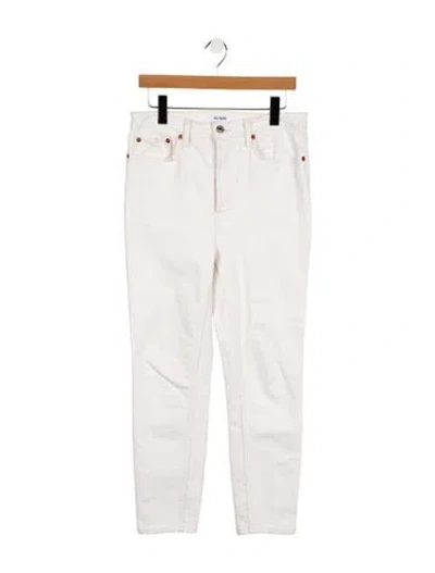 Pre-owned Re/done High-rise Skinny Leg Jeans In White