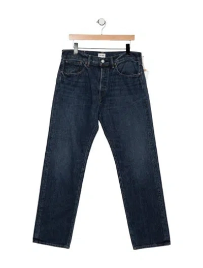 Pre-owned Re/done High-rise Straight Leg Jeans In Blue