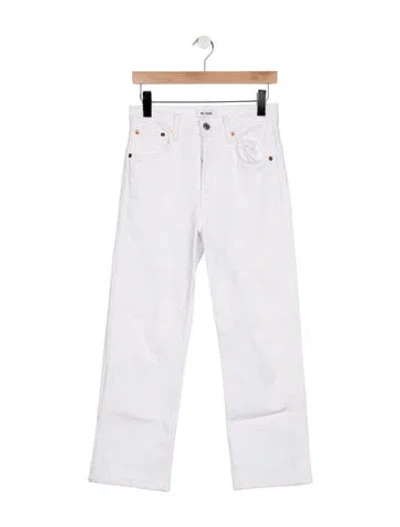 Pre-owned Re/done High-rise Straight Leg Jeans In Blue